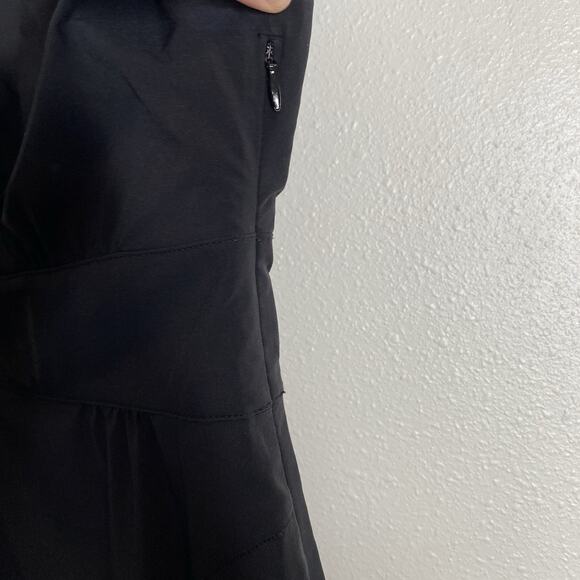 Athleta Dahlia Dress Faux Wrap Sleeveless Pockets A-Line‎ Casual Classic Black 2 - Picture 6 of 7